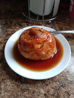 A picture of Pastry Puff Poached Pears & Homemade Honey Syrup.