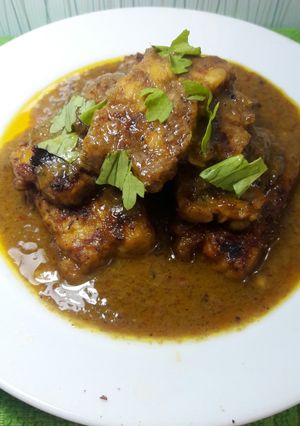 Foto resep Tempe panggang bumbu gulai