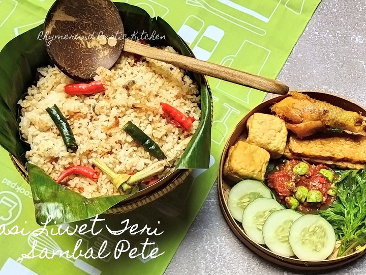 Ini dia! Resep membuat Nasi Liwet Teri Sambal Pete (Lalap Ketimun) dijamin sesuai selera