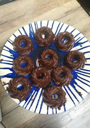 Una foto de Donut de plátano y avena sin azúcar