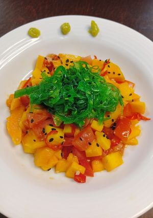 Foto resep Salad Pedas Mangga Wakame Chuka