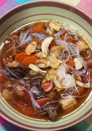 Foto resep Semur Segar Daging, Wortel, Tahu