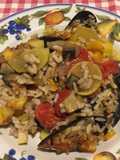 Ciambotto Salentino con riso e cozze