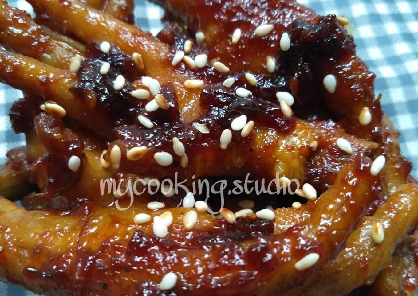 Ceker bakar pedas