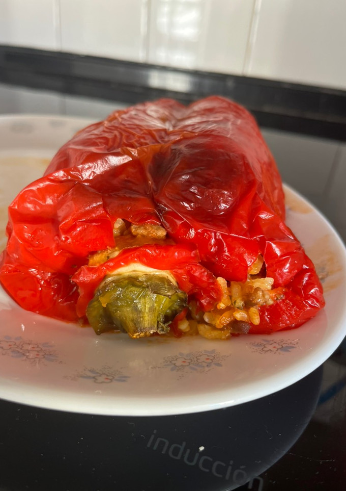 Una foto de Pimientos rellenos