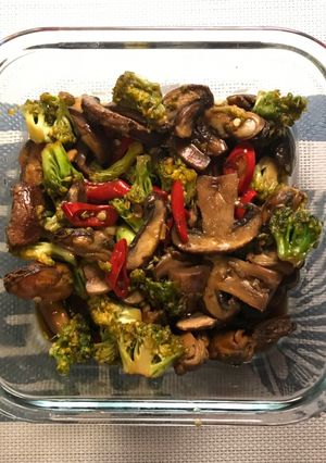 Foto resep Brokoli jamur saus tiram