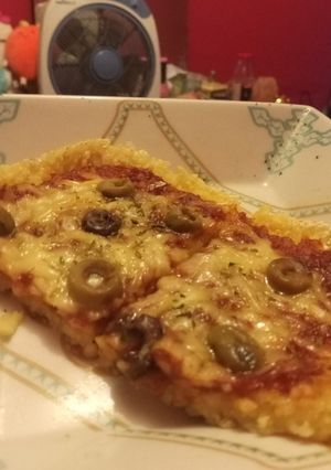 Una foto de Pizza de arroz (🌱)