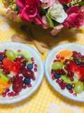 Smoothie Bowl de Quinua Con Leche de Almendra Leche Fresca y Frutas variadas 🍇🍊🍓🥝👌