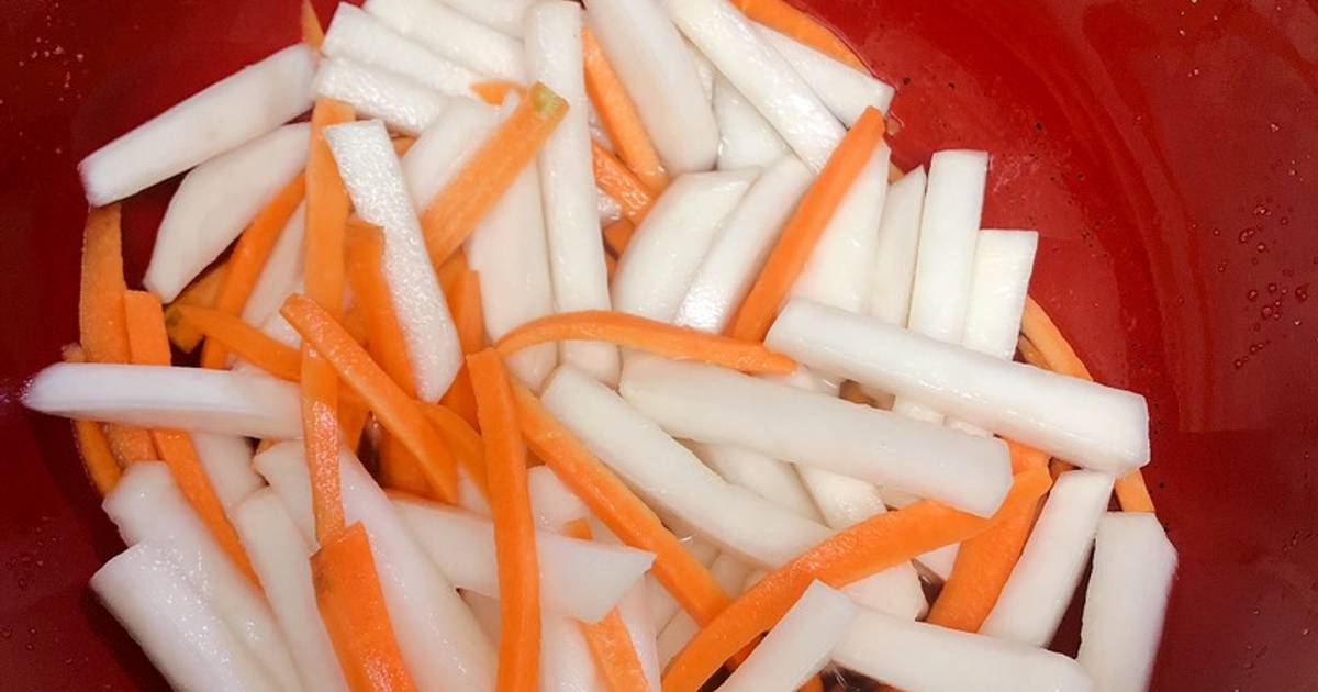 Cách làm củ cải trắng muối chua ngọt giòn ngon hấp dẫn