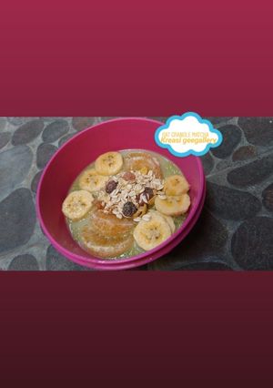 Foto resep 65. Oat granole matcha