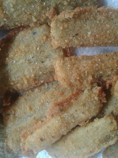 Una foto de Tallitos de acelga a la milanesa