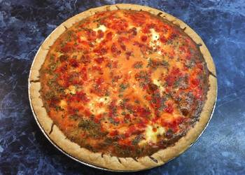 How To Cooking Recipe LowCal Salmon Basil Garlic Quiche Delicious Nutritious