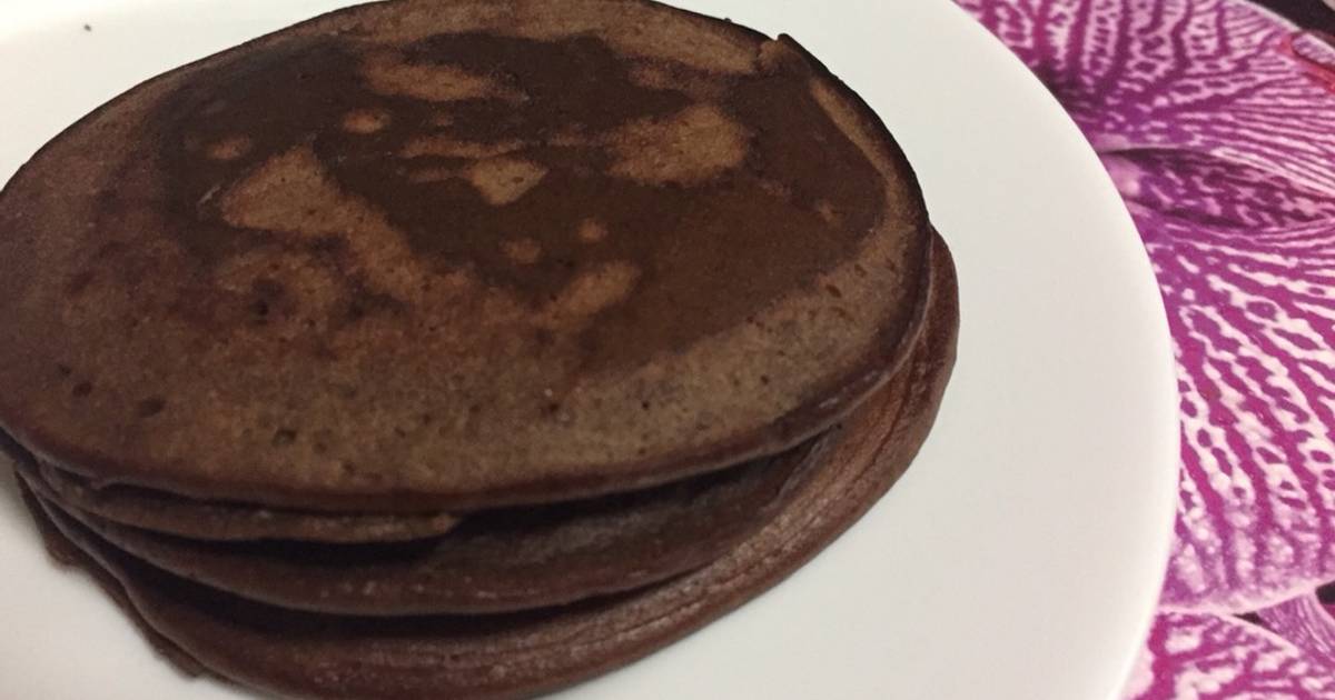 Hot cakes de chocolate ?? / low carb Receta de Bibi García - Cookpad