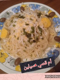 صورة لوصفة سباغيتي بالجبن والكريمة السائلة