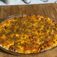 A picture of Baked Macaroni & Cheese (Surf & Turf).