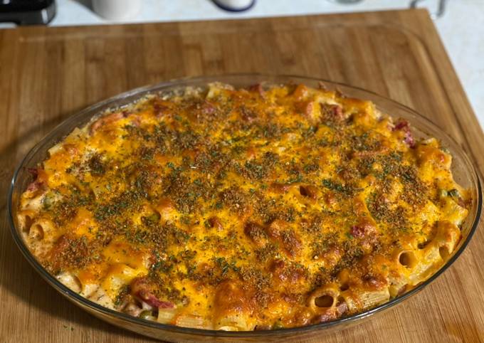 Steps to Make Award-winning Baked Macaroni &amp; Cheese (Surf &amp; Turf)