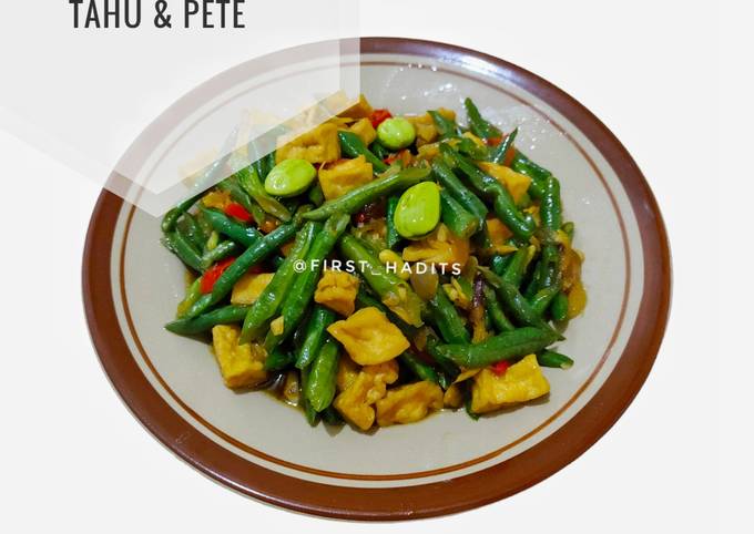 Resep Tumis Kacang Panjang Tahu Pete Oleh Firsta Cookpad