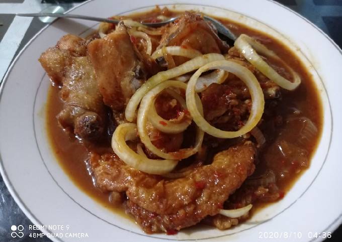 Ayam kecap bawang bombay