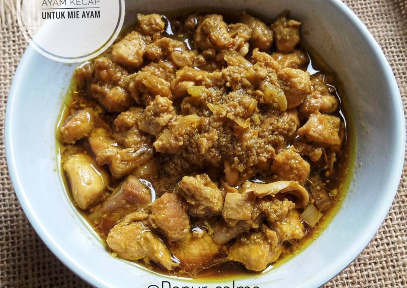 Ayam Kecap Untuk Mie Ayam