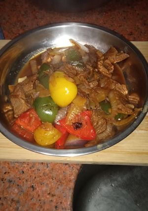 Foto resep Tumis Daging Sapi Sayur Rambu Lalu Lintas