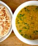 Kara Paruppu Roti Canai - lentil curry with flatbread