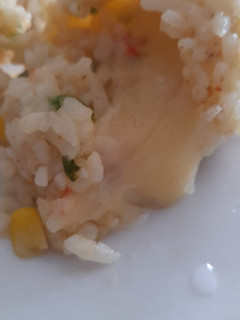 Una foto de Arroz primavera con queso