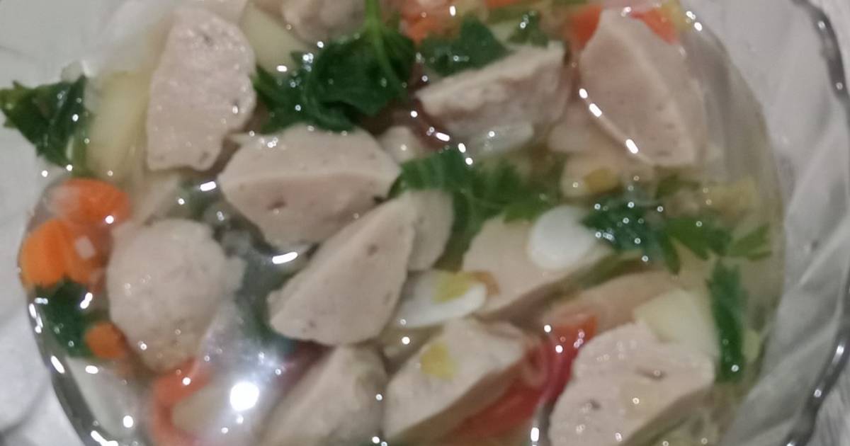 Resep Sup bakso sayur oleh Veronica Wistati - Cookpad