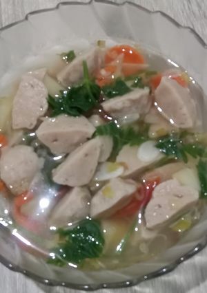 Foto resep Sup bakso sayur