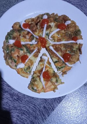 Foto resep Dadar Telur sayur pizza