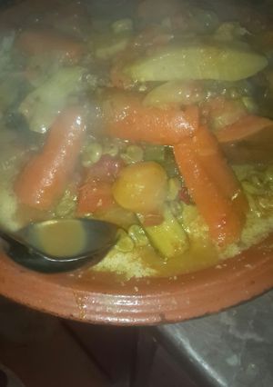 A picture of Moroccan Couscous 😋😋.