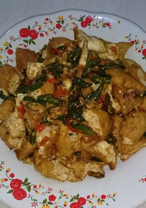 Foto resep Tumis tahu cabe ijo