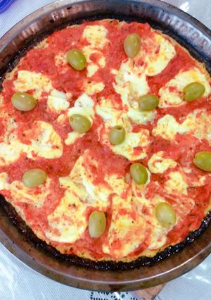 Una foto de Pizza de pollo