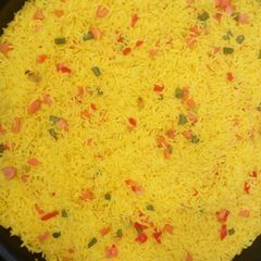My yellow fried rice A picture of My yellow fried rice.