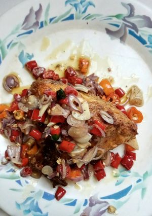 Foto resep Ayam Goreng sambal matah