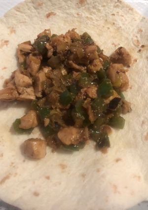 Una foto de Fajitas de pollo a mi manera