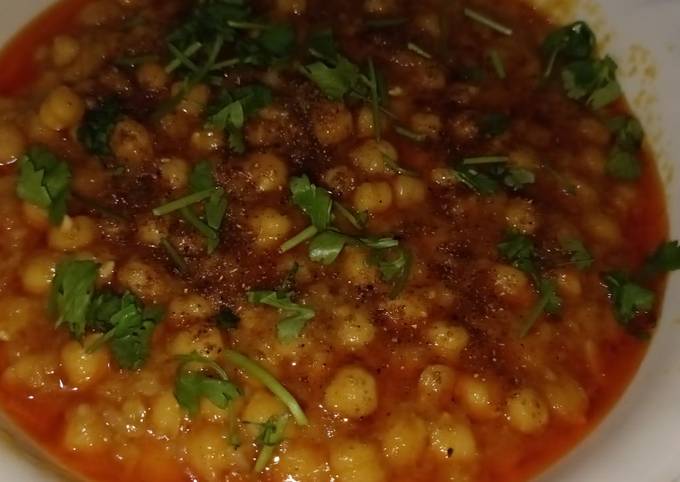 Recipe of Homemade Chikar cholay