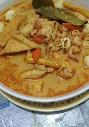 Foto resep Gulai mix cumi udang tahu telur puyuh