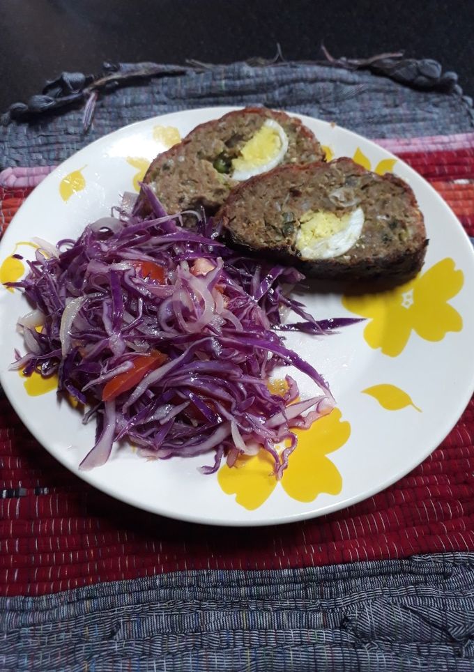 Una foto de Pan de carne relleno