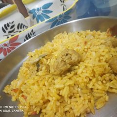 A picture of Soya bean biryani.