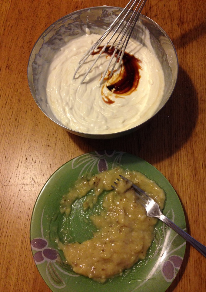 Una foto de Crema de platano (banana)