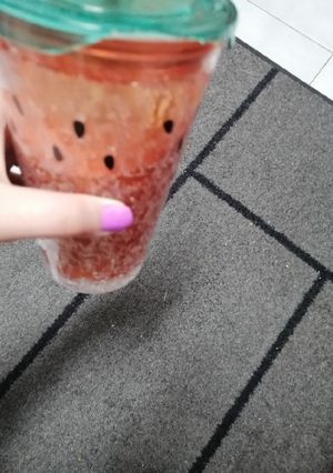 A picture of Cold cappuccino.