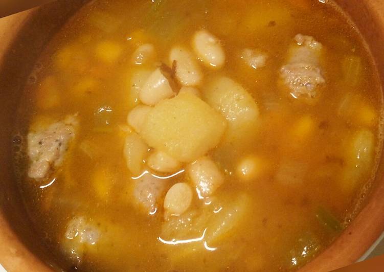 Simple Way to Make Perfect Sausage, bean and potato stew