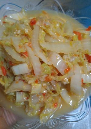 Foto resep Oseng" sawi putih 😋