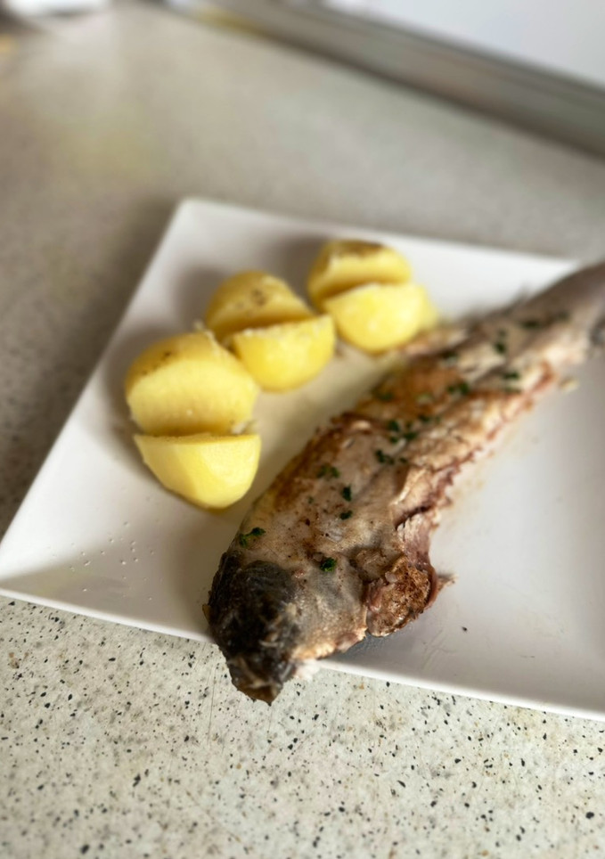Una foto de Lenguado en salsa burro limón