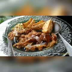 Chicken steak with blackpepper sauce & potato wedges + mix vgtbl রেসিপির প্রধান ছবি