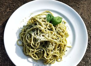 Foto resep Spaghetti Saus Pesto
