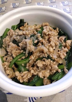 A picture of Stir-Fried Minced Meat with Vegetables.