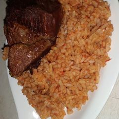 A picture of Jollof Rice#surprise.