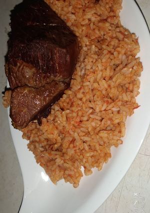 A picture of Jollof Rice#surprise.