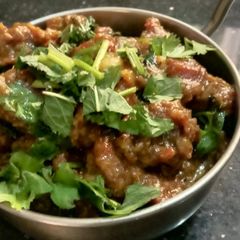 A picture of Mutton pepper masala.